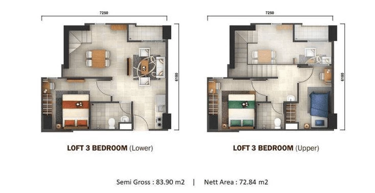 loft 3 bedroom